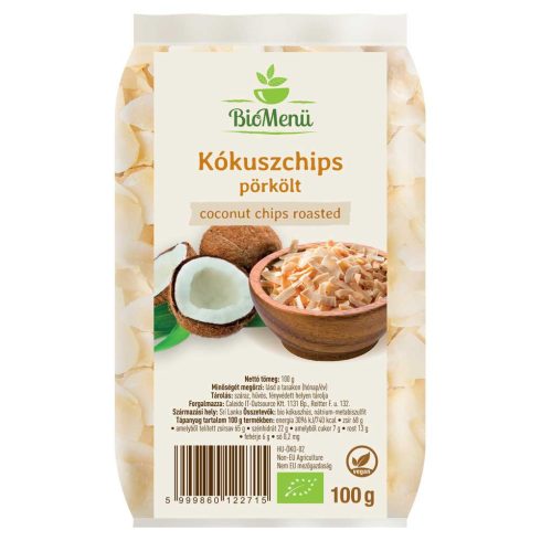 BioMenü Bio Kokos Chips pražený 100 g