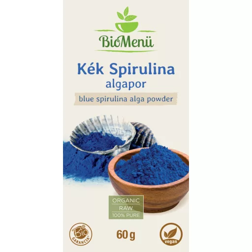 BioMenü Bio Modrý Spirulina prášek 60 g označení