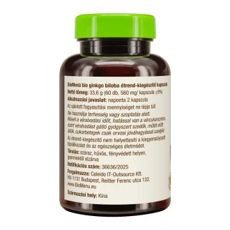 BioMenü Bio Ginkgo Biloba kapsle 60 ks obrázek produktu