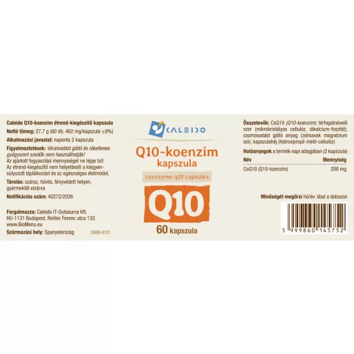 Caleido Koenzym Q10 kapsle 60 ks označení