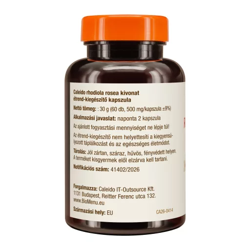 Caleido Rhodiola Rosea extrakt kapsle 60 ks obrázek produktu vlevo