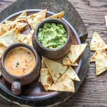 Domácí proteinové tortillové chipsy