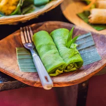 Indicky inspirované slané palačinky s moringou