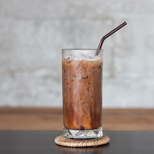Ledová čokoládová soda s čagou
