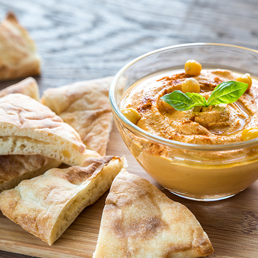 Krémový hummus s kořenem macy