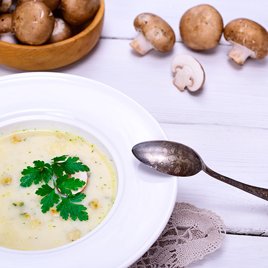 Houbová polévka Tarkonyos s ganodermou